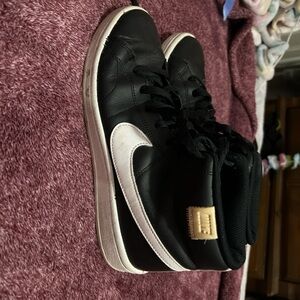 Nike Black and White High-Top Sneakers